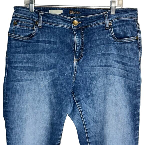 KUT from the Kloth Diana Skinny Jeans Size 16W Mid-Rise Stretch Medium Wash - Picture 2 of 9